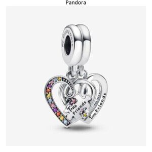 Pandora Puzzle Piece Spilttable Necklace Set